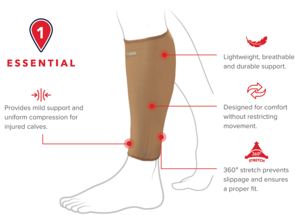 Essential Beige Calf Support - Image 2