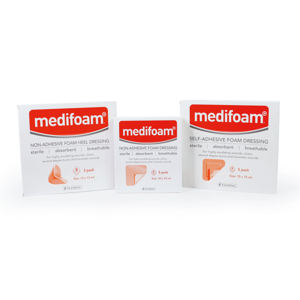 MEDIFOAM NON ADHESIVE FOAM HEEL DRESSING