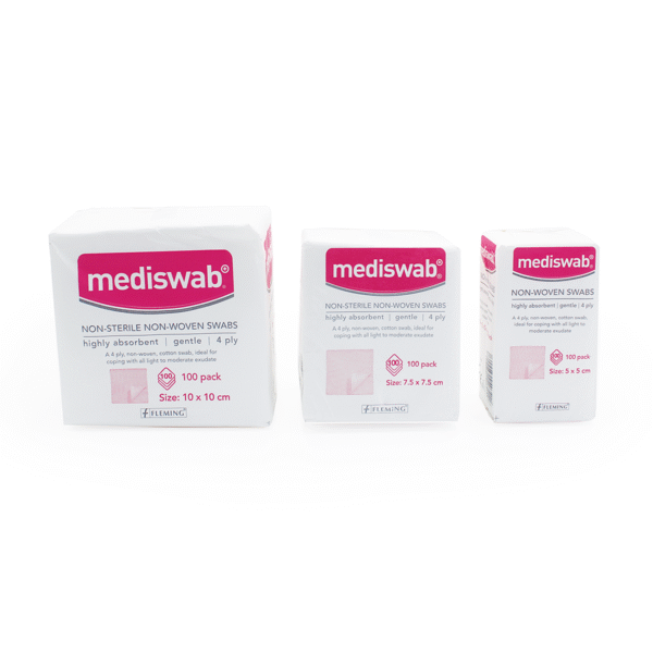 MEDISWAB NON-STERILE NON-WOVEN SWABS