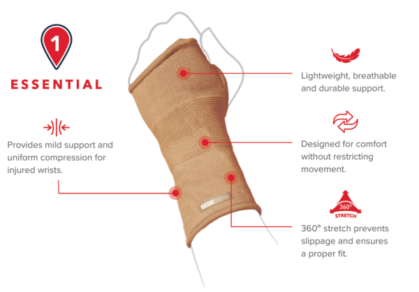 Essential Beige Wrist Support - Image 2